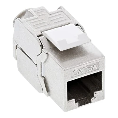 Afbeelding van InLine Keystone RJ45 aansluiting met LSA inzetstuk, Server accessoires, Wit
