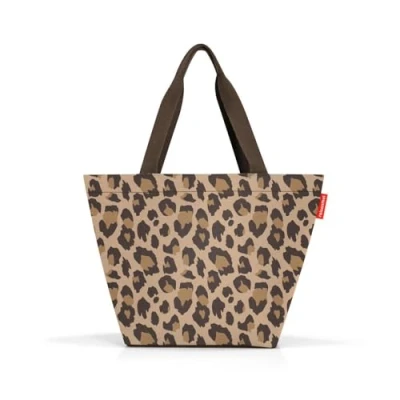 Afbeelding van Reisenthel Shopper M Handtas 15L Leo Macchiato Bruin