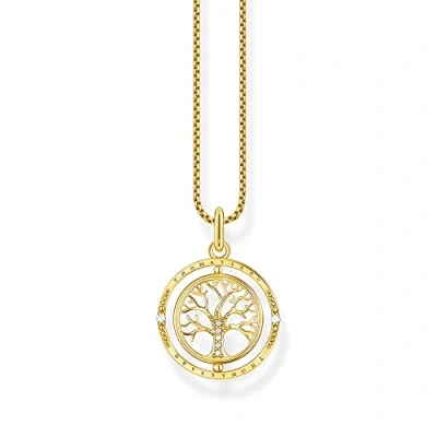 Afbeelding van Thomas Sabo KE2148 414 14 L45V Halsketting Dames 925er Zilver geel verguld 40 45cm