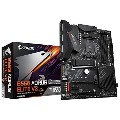 Afbeelding van Gigabyte B550 AORUS Elite V2 (AMD Ryzen 5000/B550/ATX/PCIe4.0/DDR4/USB3.2 Gen 1/Realtek ALC1200/M.2/2.5 GbE LAN/HDMI/DP/Gaming moederbord), zwart