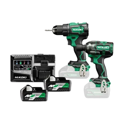 Afbeelding van HIKOKI KC18DEWJZ 18V accu machineset 2 delig DS18DE + WR18DH in HSC III koffer (2x 5,0Ah MV snellader)