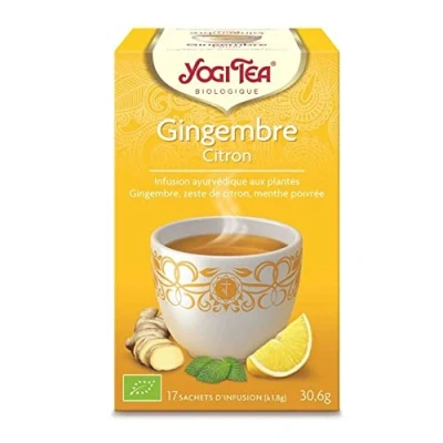 Afbeelding van Yogi Tea Gember, citroen, 17 zakjes, biologisch