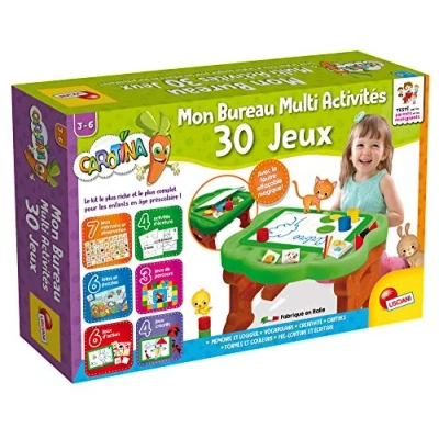 Image de Lisciani jeux educatifs fr58723 mon premier bureau multi activites 30
