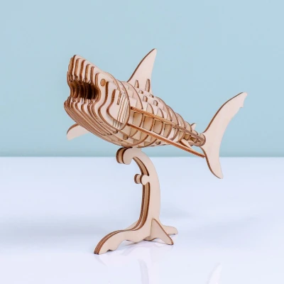 Afbeelding van 3D Puzzel Van Hout Haai