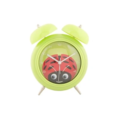 Afbeelding van Karlsson Wekker Peekaboo Ladybug Groen 15.2x6.5x18.2cm Scandinavisch Sinterklaas cadeau cadeautjes vrouw man voor haar hem Sint Kado