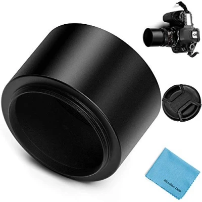 Afbeelding van Fotover 58 mm metalen Mountain Schroef Zonneklep met Pinch Center voor Canon Nikon Sony Pentax Olympus Fuji Sumsung Leica Camera