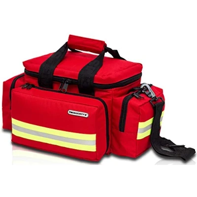 Afbeelding van Elite Bags EHBO kit Noodpakket Noodgevallen tas Rampenrugzak Reddingsdeken Spoed Zonder Inhoud Stevig Licht Rood