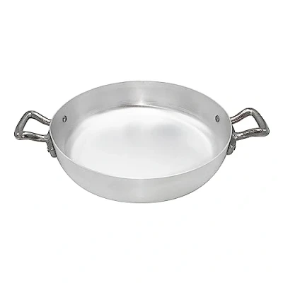 Afbeelding van Pentole Agnelli Linea Family Cooking Aluminium steelpan met twee handgrepen, zilverkleurig, 38 cm