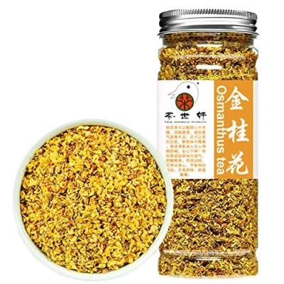 Afbeelding van Plant Gift Organic Sweet Osmanthus Tea, Gui Hua Olive, Flower Health Care, Chinese bloem voor thee, handwerk, taartdecoratie 40 g