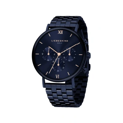 Afbeelding van Liebeskind Berlin Chronograaf, Dames, Maat: One Size, Blau