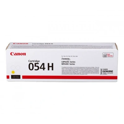 Afbeelding van Canon 054H Y Toner Geel Hoge capaciteit