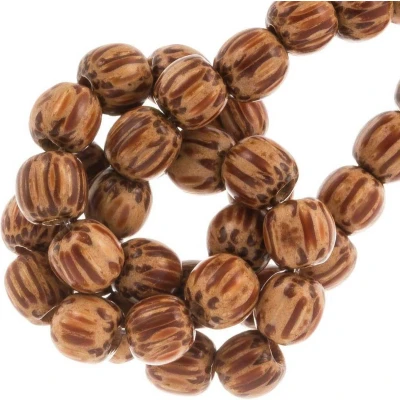 Afbeelding van Houten Kralen (6 mm) Palmwood (75 stuks)