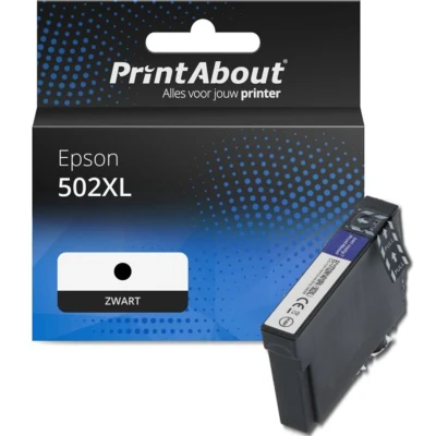 Afbeelding van Huismerk Epson 502XL (C13T02W14010) Inktcartridge Zwart Hoge capaciteit