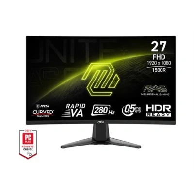 Image de MSI MAG 276CXF Écran LED incurvé 27&quot; 1920 x 1080 Full HD (1080p) @ 280 Hz Fast IPS 300 cd/m² 4000:1 0.5 ms 2xHDMI, DisplayPort