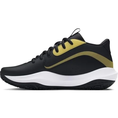 Afbeelding van Under Armour Court Performance Lockdown Basketbalschoenen voor kinderen, Maat: 35.5, Black Leer/ synthetisch
