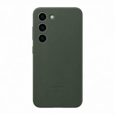 Afbeelding van Samsung Leren Back Cover Groen Galaxy S23