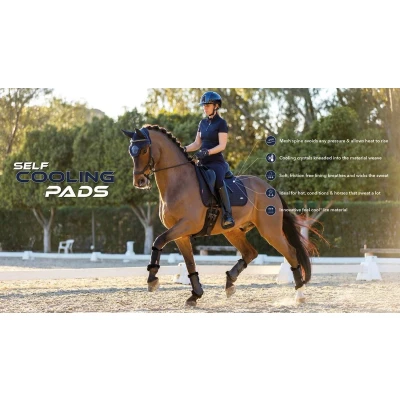 Afbeelding van LeMieux Zadeldekje Cooling Dressuur Pad Grijs L (Full)