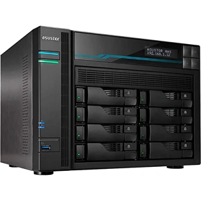 Afbeelding van Asustor Lockerstor 8 AS6508T (0 TB), Netwerkopslag, Zwart