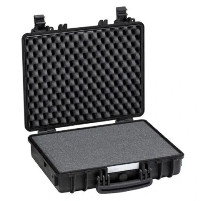 Afbeelding van Explorer Cases Outdoor koffer 4412HL.B black with pick &amp; pluck foam (b x h d) 45 35 13 cm Zwart