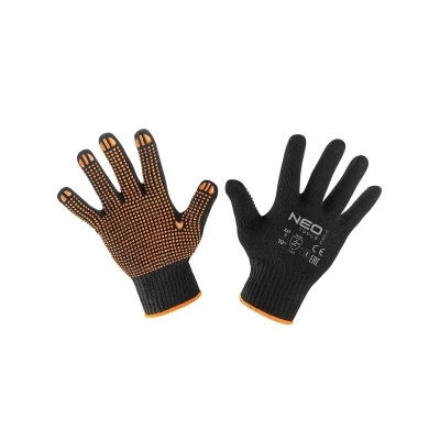 Afbeelding van NEO TOOLS 97 620 9 Beschermende handschoen zwart, Oranje Katoen, Polyester