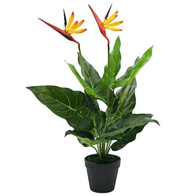Afbeelding van Kunstplant paradijsvogelbloem 66 cm