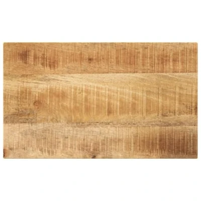 Afbeelding van Tafelblad rechthoekig 40x20x2,5 cm massief ruw mangohout