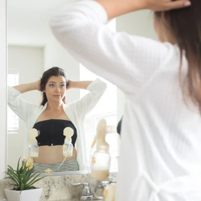 Afbeelding van Medela Easy Expression Bustier Zwart Kleine Maat