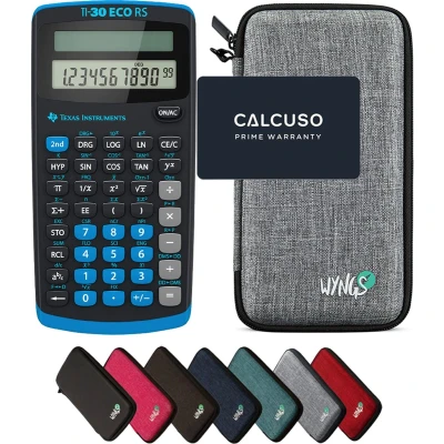 Afbeelding van CALCUSO Basispakket lichtgrijs met Rekenmachine TI 30 ECO RS