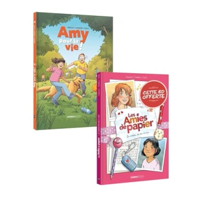 Afbeelding van AMY POUR LA VIE,03 + AMIES DE PAPIER,01 (PACK)