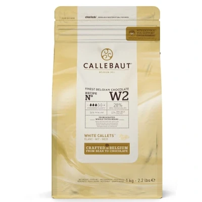 Afbeelding van Callebaut Chocolade Callets Wit (W2) 1kg