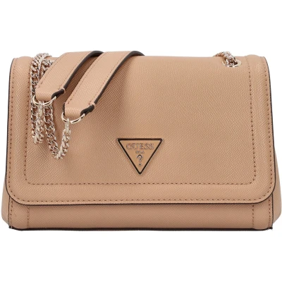 Afbeelding van GUESS Schoudertas Noelle Covertible Xbody Flap Bag Beige Lichtbruin