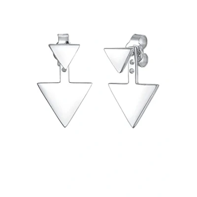 Afbeelding van Elli Dreieck GEO Oorbellen, Dames, Maat: One Size, Silber