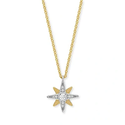 Afbeelding van Engelsrufer Damesketting 925 Zilver, kleursteen zirkonia 32022693, 40 cm, Sterling Geen edelsteen, edelsteen