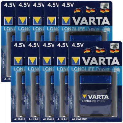 Afbeelding van Varta High Energy 4912 platte batterij 4.5V, MN1203, 3LR12, 3LR12P doos van 10