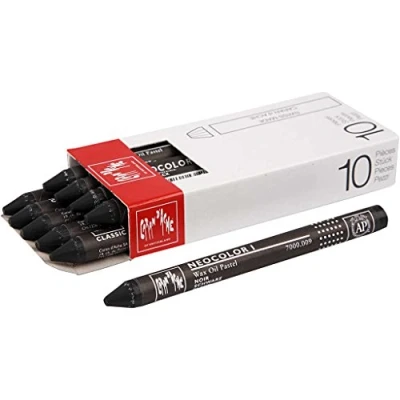 Afbeelding van Neocolor I, dikte 8 mm, l: 10 cm, stuks, black (009)