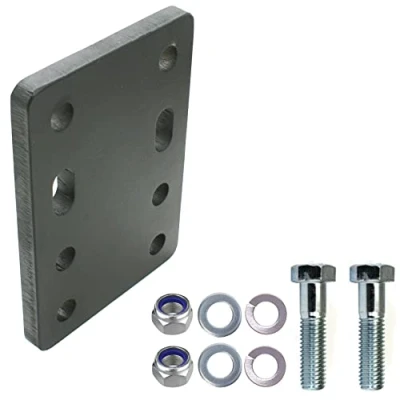 Afbeelding van Universele adapterplaat voor hoogteverstelling 4 x 90 cm van de trekhaak 2 gaten mm AHK Bock flens (4 45 met M16 schroeven, Bock)