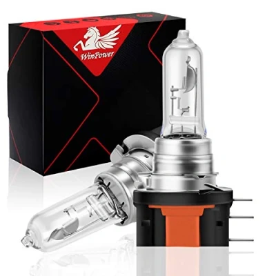 Afbeelding van WinPower H15 12 V 15/55 W lamp koplamp/grootlicht/dagrijlicht, halogeen, gele autolampen, vervanging, 2 stuks