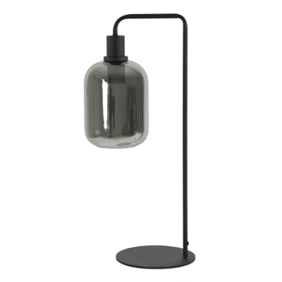 Afbeelding van Lekar tafellamp 60 cm zwart/smoke glas