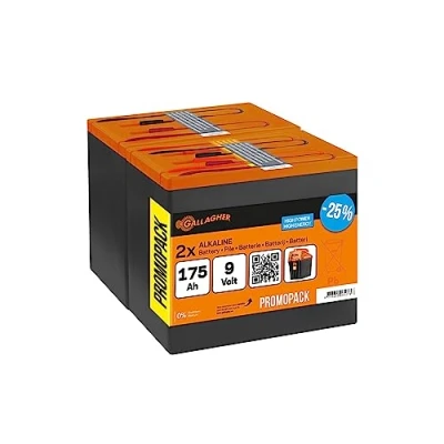 Image de Gallagher Powerpack batterij duopack, 2x9V/175Ah, Geschikt voor Veehouderij
