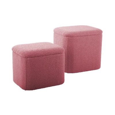 Afbeelding van Leitmotiv Pouf Set Ada Storage