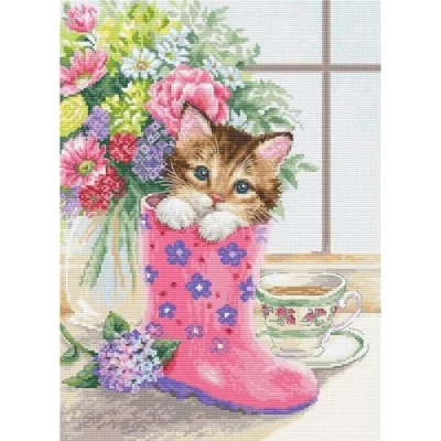 Afbeelding van Borduurpakket Luca S 2390 Pretty Kitten