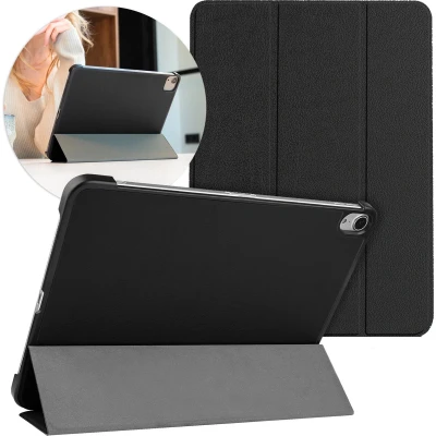 Afbeelding van iMoshion Tablet Hoes Geschikt voor iPad Air 4 (2020) /iPad 11 inch (2024) M2 / 5 (2022) Trifold Bookcase Zwart