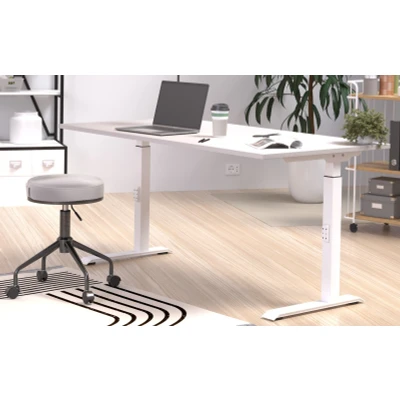Afbeelding van Germania Downey 160 cm Cashmere / Wit Zit Sta Bureautafel