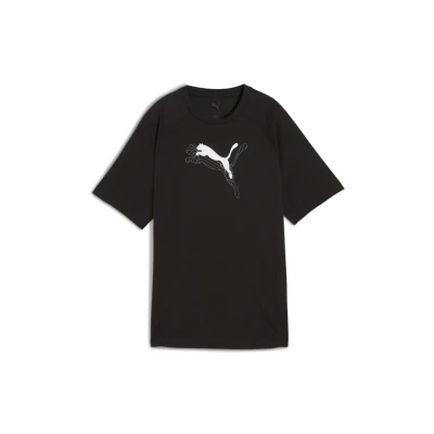 Afbeelding van Puma Evostripe Relaxed Graphic Tshirt print, Dames, Maat: Small, Black