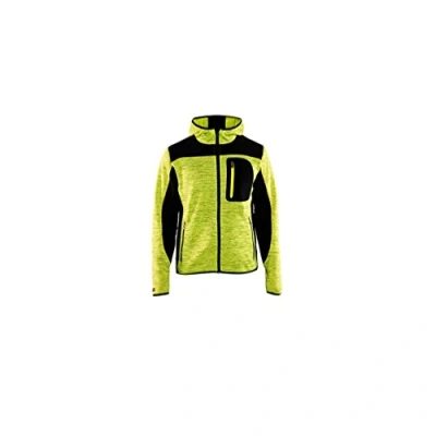 Afbeelding van Blaklader Gebreid vest met softshell 4930 2117 High Vis Geel/Zwart 4XL