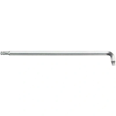 Afbeelding van Wiha Stiftsleutel TORX® kogelkop met kort been, titaanzilver (40967) T6 x 80 mm, 6,9 mm
