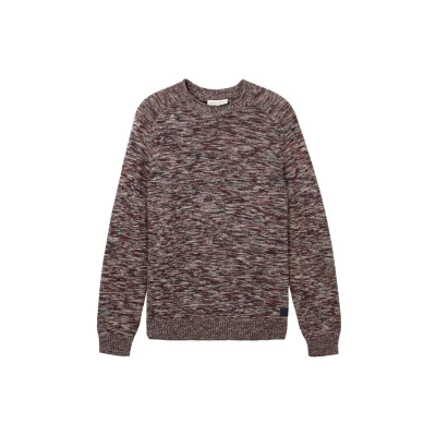 Afbeelding van TOM Tailor IN Optik Trui, Heren, Maat: XXL, Tawny port red mouline