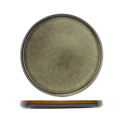 Afbeelding van Cosy &amp; Trendy Ontbijtborden / Dessertborden Quintana Green ø 22 cm 4 Stuks