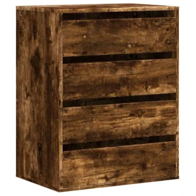 Afbeelding van vidaXL Ladekast 60x41x76 cm bewerkt hout gerookt eikenkleurig