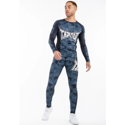Afbeelding van Tapout Funktions Schmale Passform Duncan Longsleeve, Heren, Maat: 3XL, Camo blue